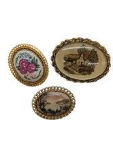 Load image into Gallery viewer, The Toscanini Vintage Trio Brooch Set
