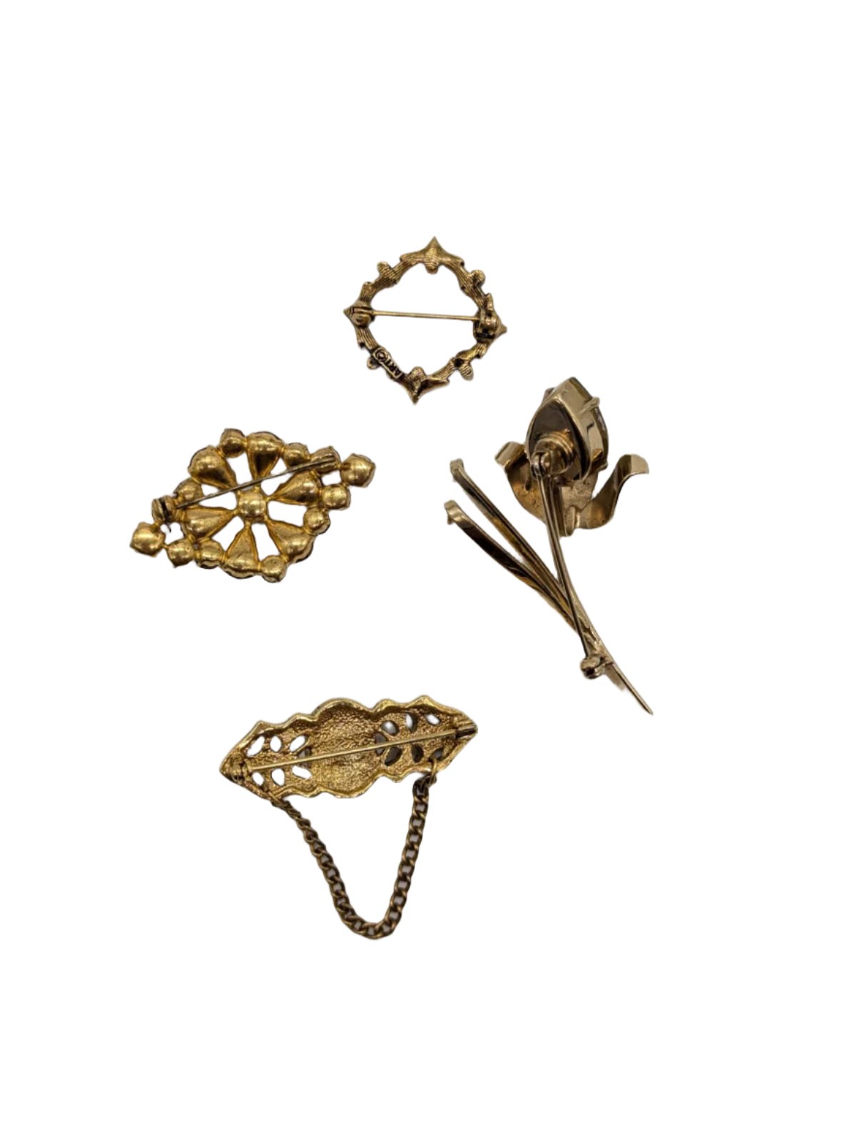 The Golden Relics Vintage Brooch Set