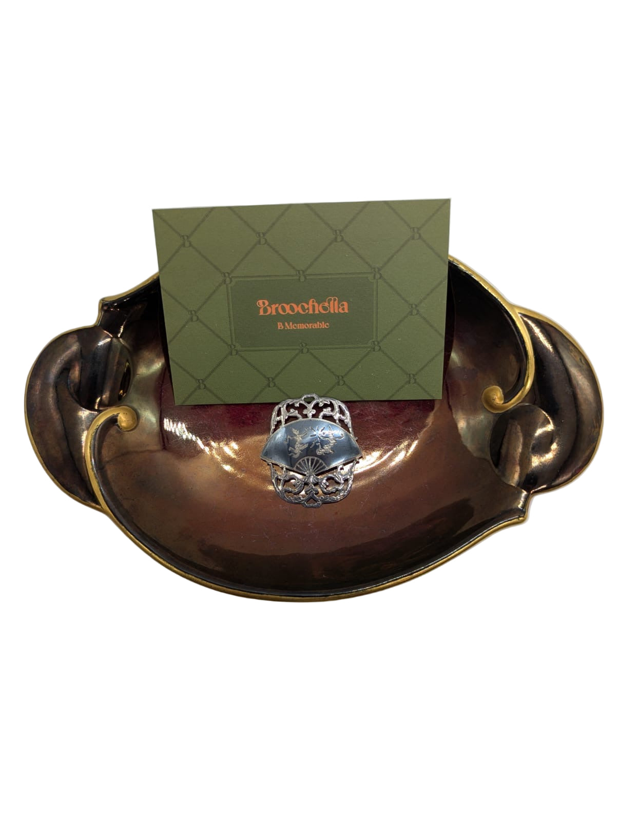 Siam Silver Ventaglio Brooch – Vintage Sterling (2 Available)