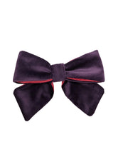 Load image into Gallery viewer, Velvet Bows - Purple/Fuchsia
